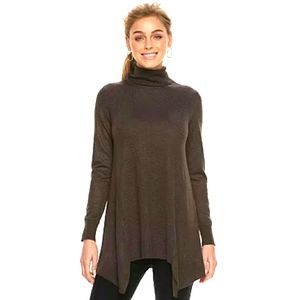 APT. 9 Shark-Bite Turtleneck Sweater Tunic